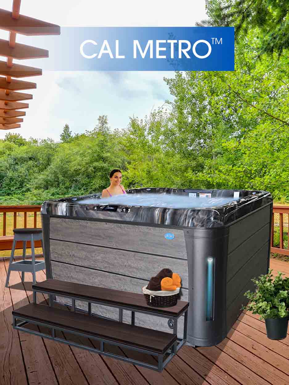 Calspas hot tub being used in a family setting