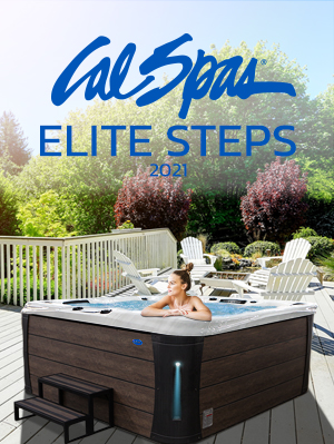 Calspas hot tub being used in a family setting