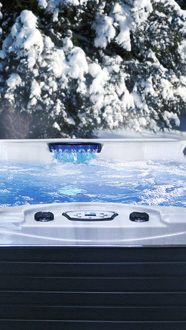 Calspas hot tub being used in a family setting