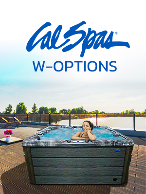 Calspas hot tub being used in a family setting